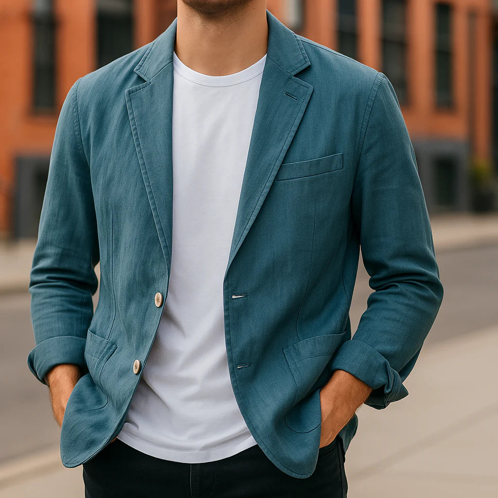 Malone - Nadčasový Blazer Z Prírodného Ľanu A Ľahký