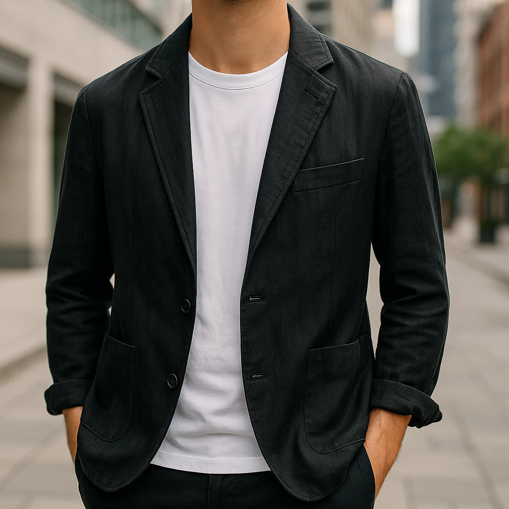 Malone - Nadčasový Blazer Z Prírodného Ľanu A Ľahký
