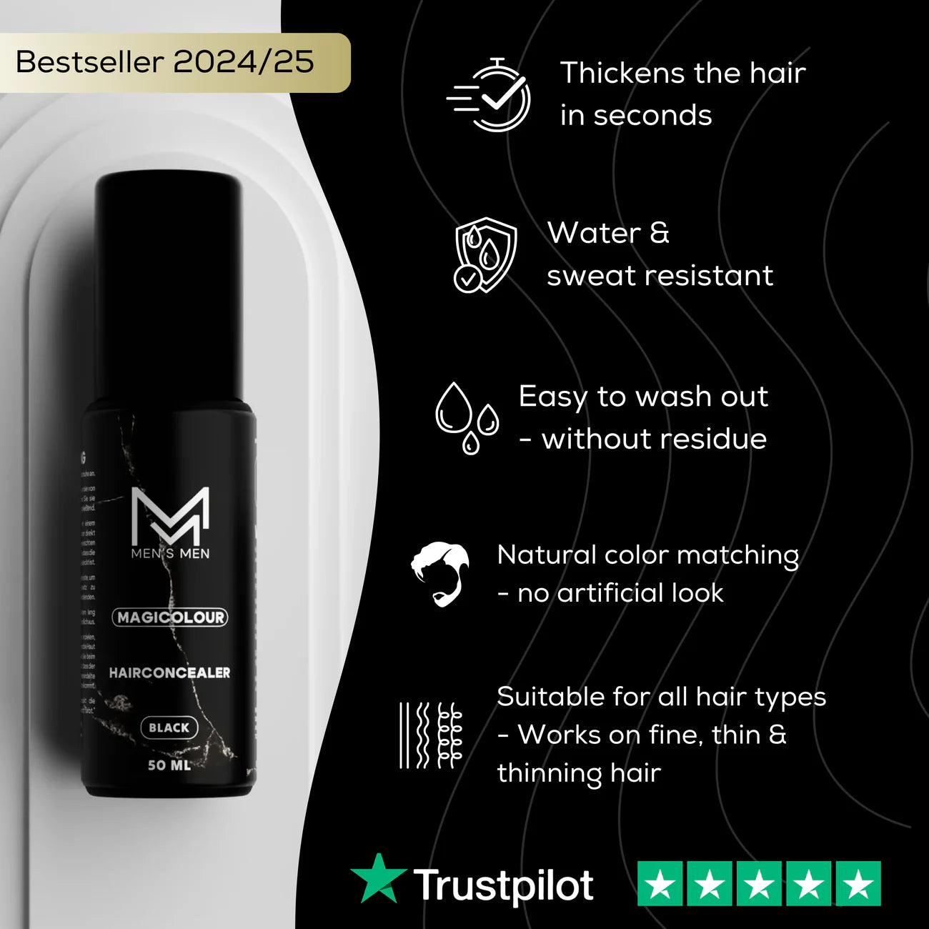 MændMen™ - Magicolour for Selvsikkert & Fyldigt Hår