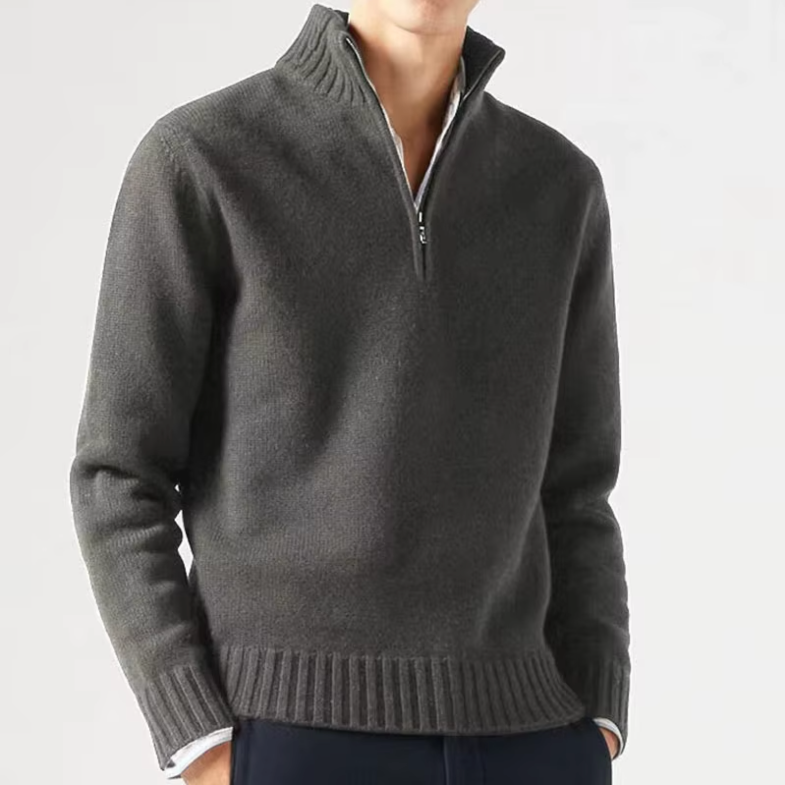 Lucien - Elegante Maglione Camionista in Cachemire