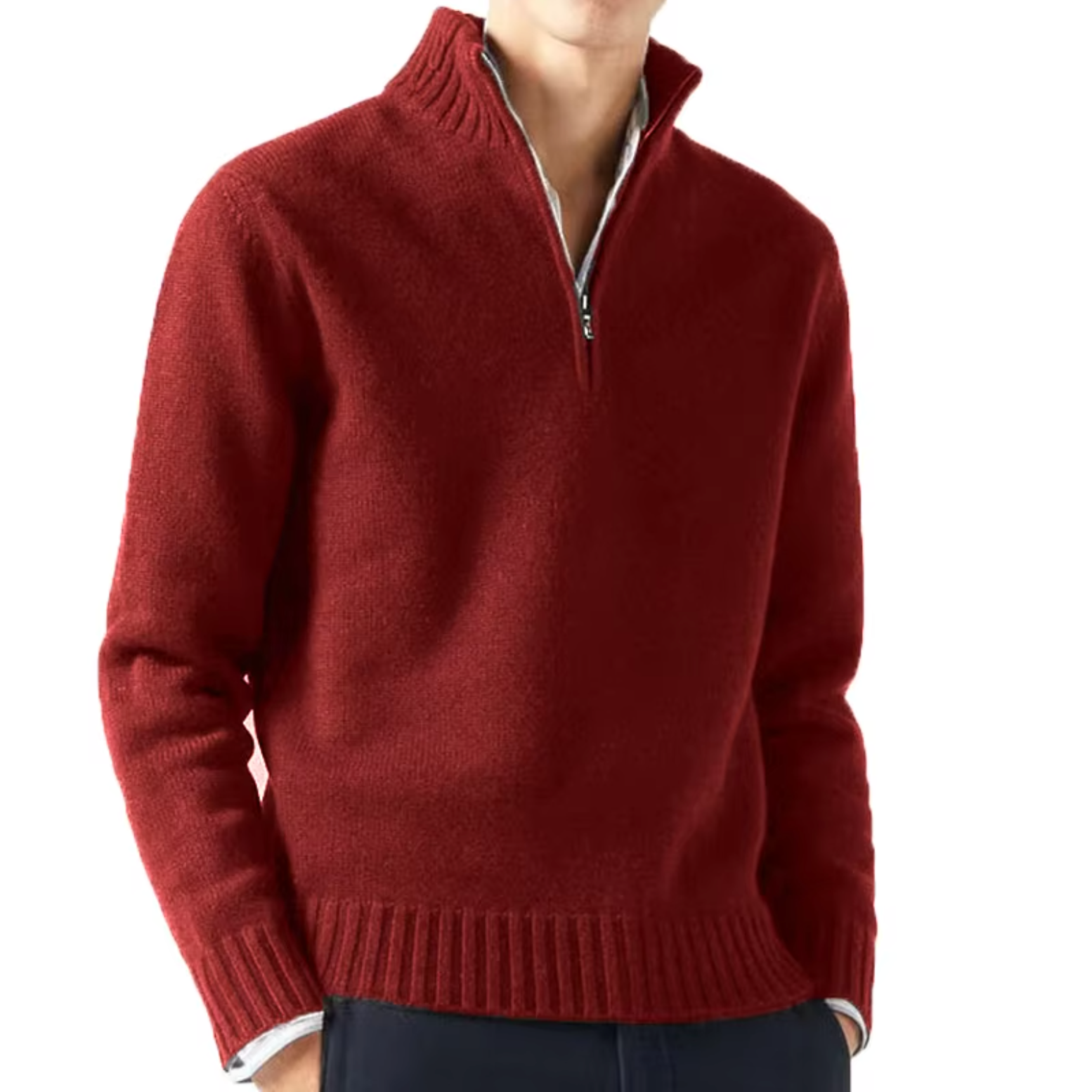 Lucien - Elegante Maglione Camionista in Cachemire