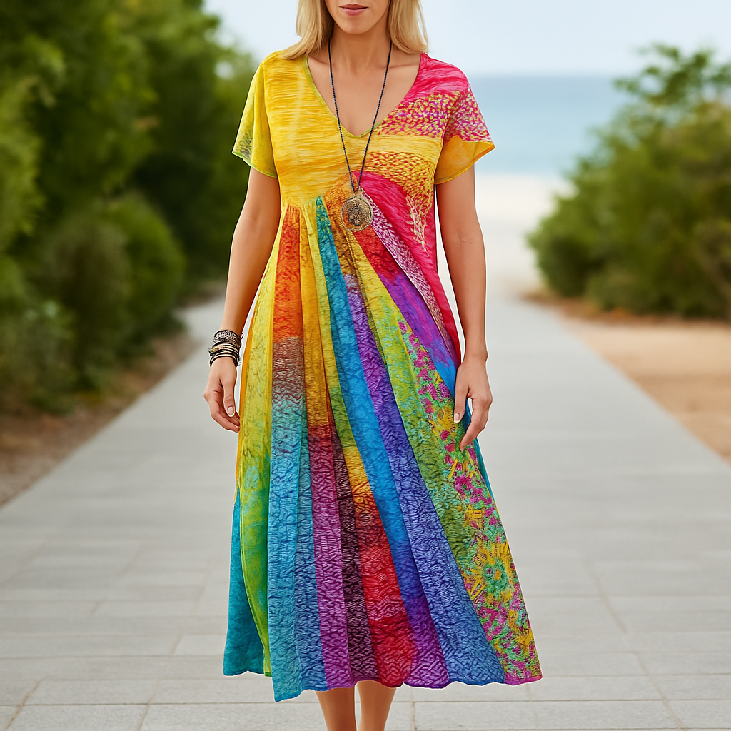 Austra - Organická Bavlnená Umelecká Šaty