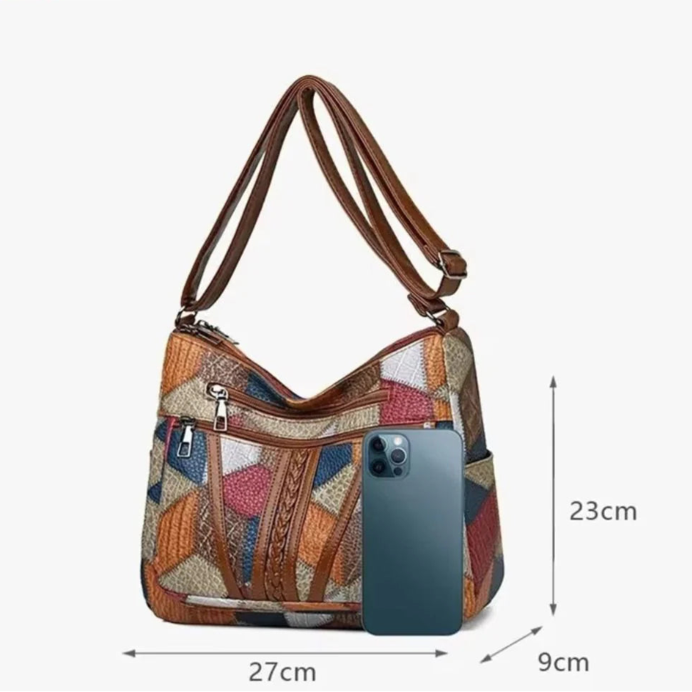 Allegra - Elegantná Ručne Vyrobená Kožená Kabelka na Rameno