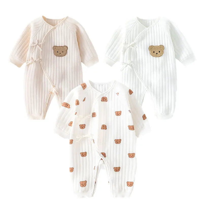 Chupie - 3pak Bløde Natdragter i 100% Bomuld nem åbning