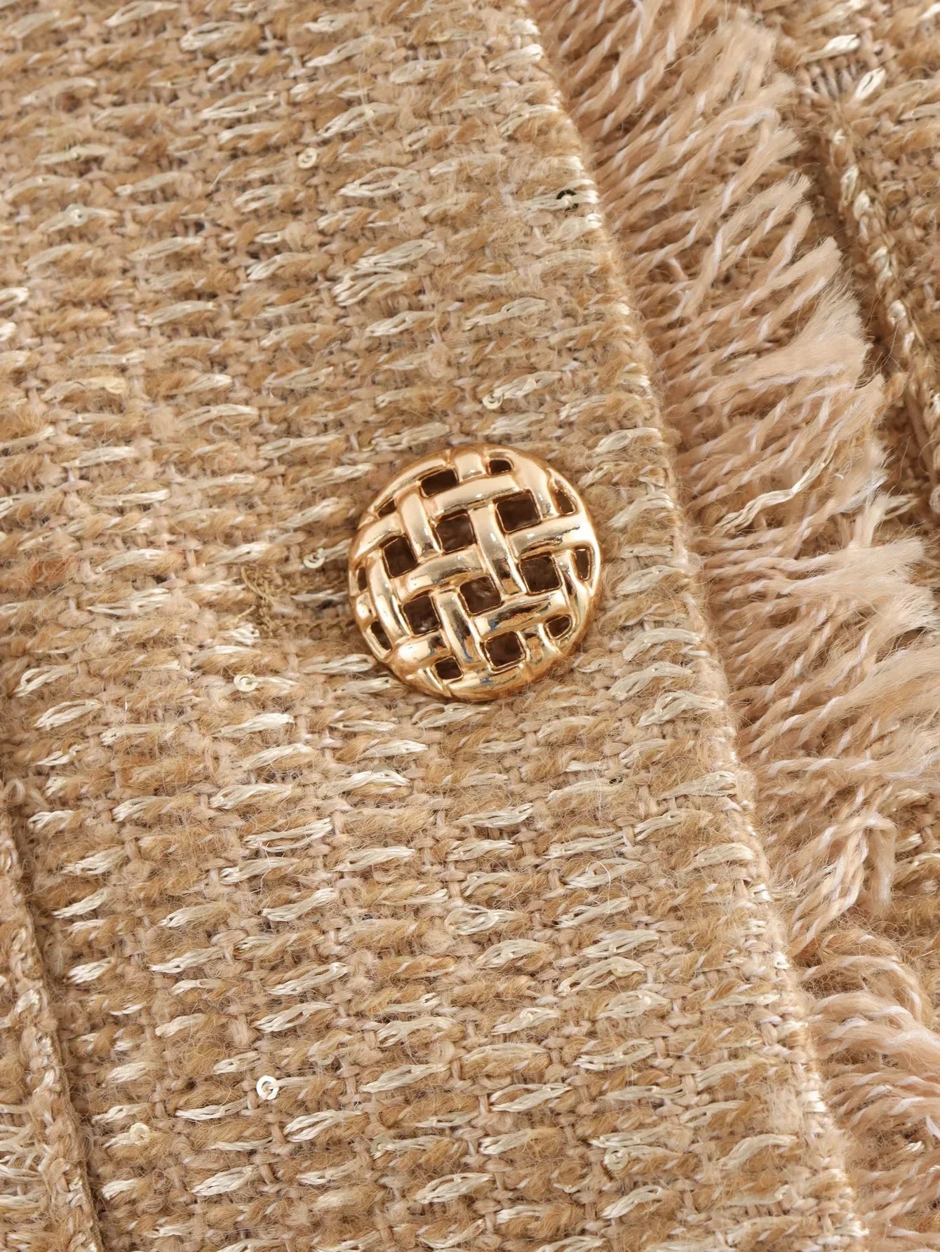 Aliénor - Vintage Zapínacia Tvídová Bunda