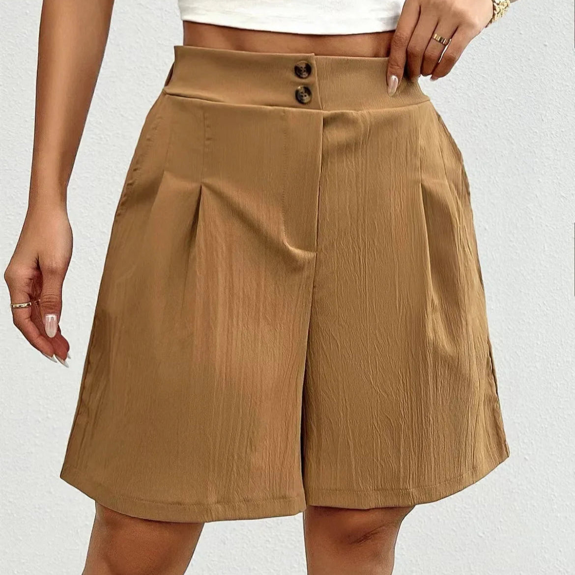 Lorena - Åndbare Komfortable Hørshorts