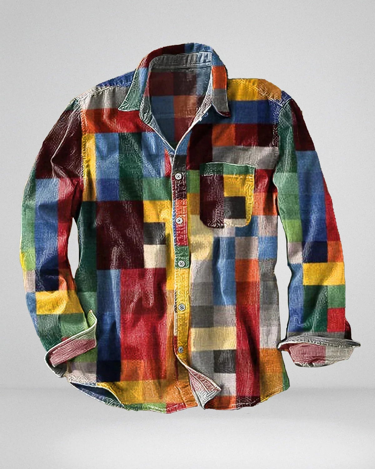 Hector - Farverig Ternet Bomuldsskjorte