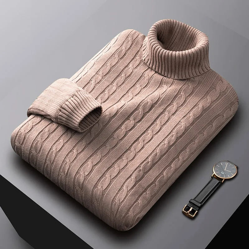 Jochem - Pull Col Roulé Cachemire Luxe Masculin