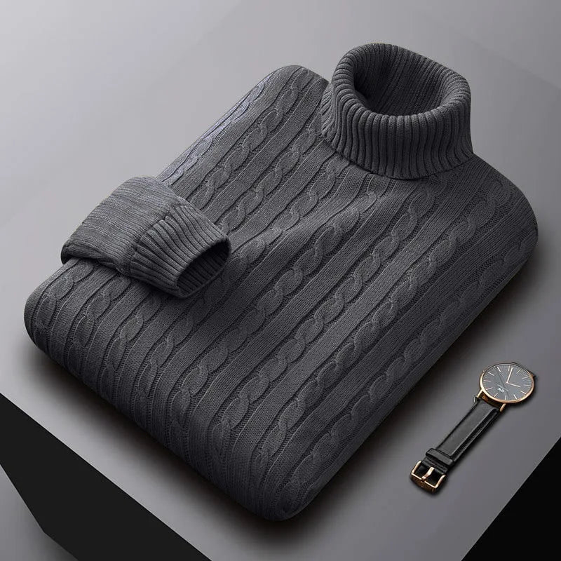 Jochem - Pull Col Roulé Cachemire Luxe Masculin
