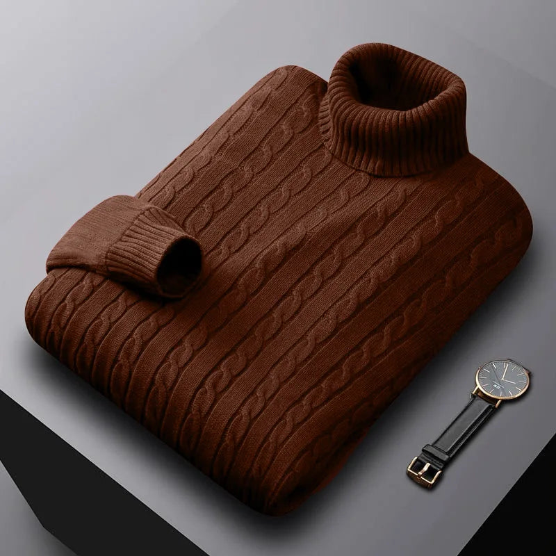 Jochem - Pull Col Roulé Cachemire Luxe Masculin