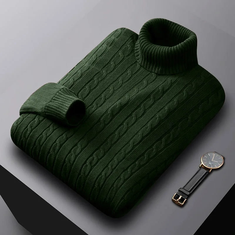 Jochem - Pull Col Roulé Cachemire Luxe Masculin