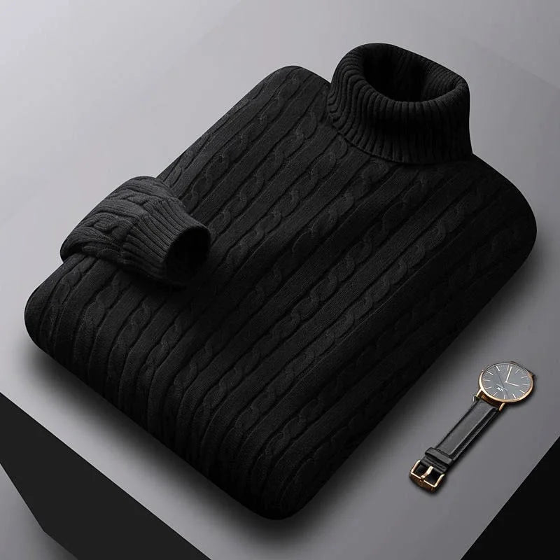 Jochem - Pull Col Roulé Cachemire Luxe Masculin