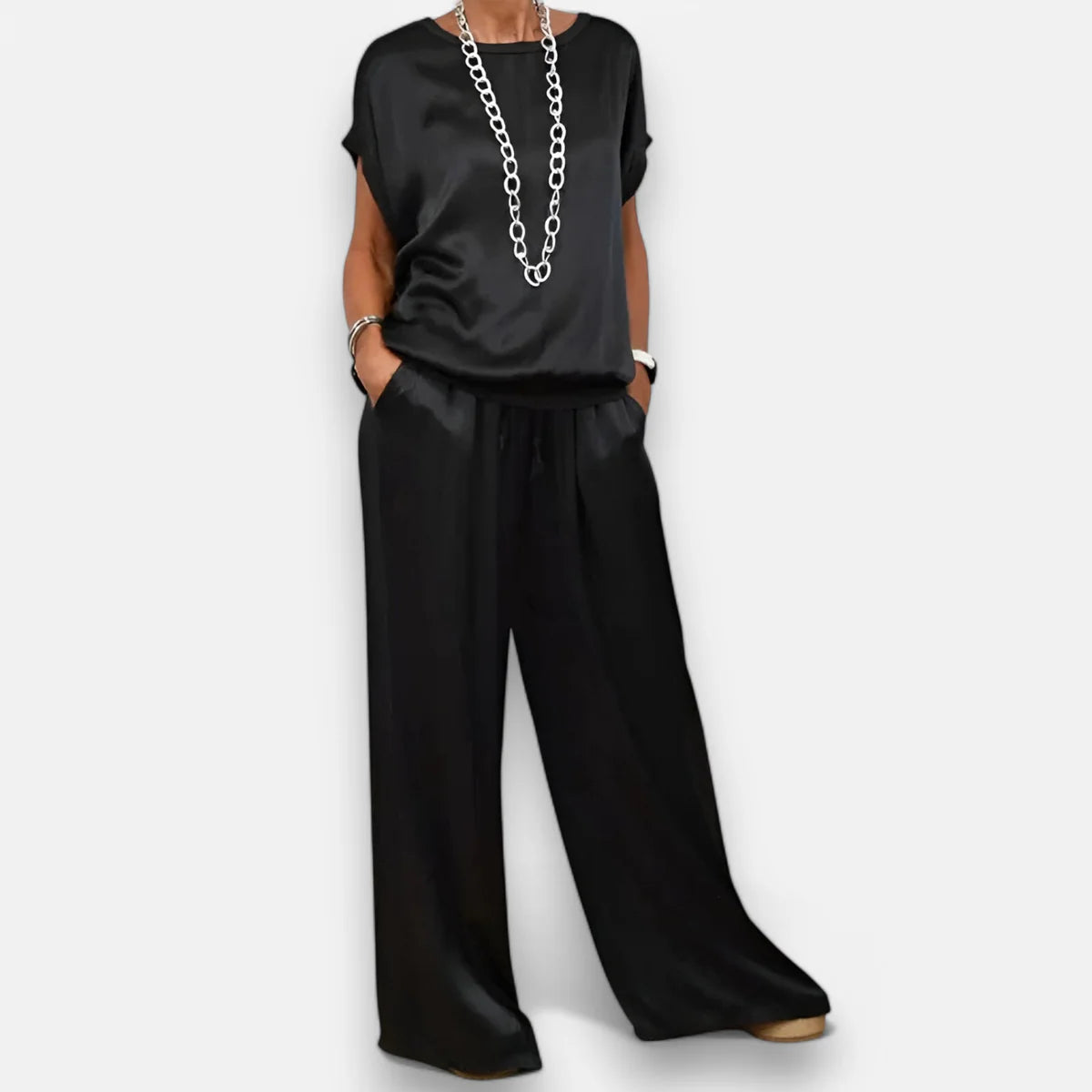 Kiera - Elegantná Prémiová Saténová 2-Dielna Súprava