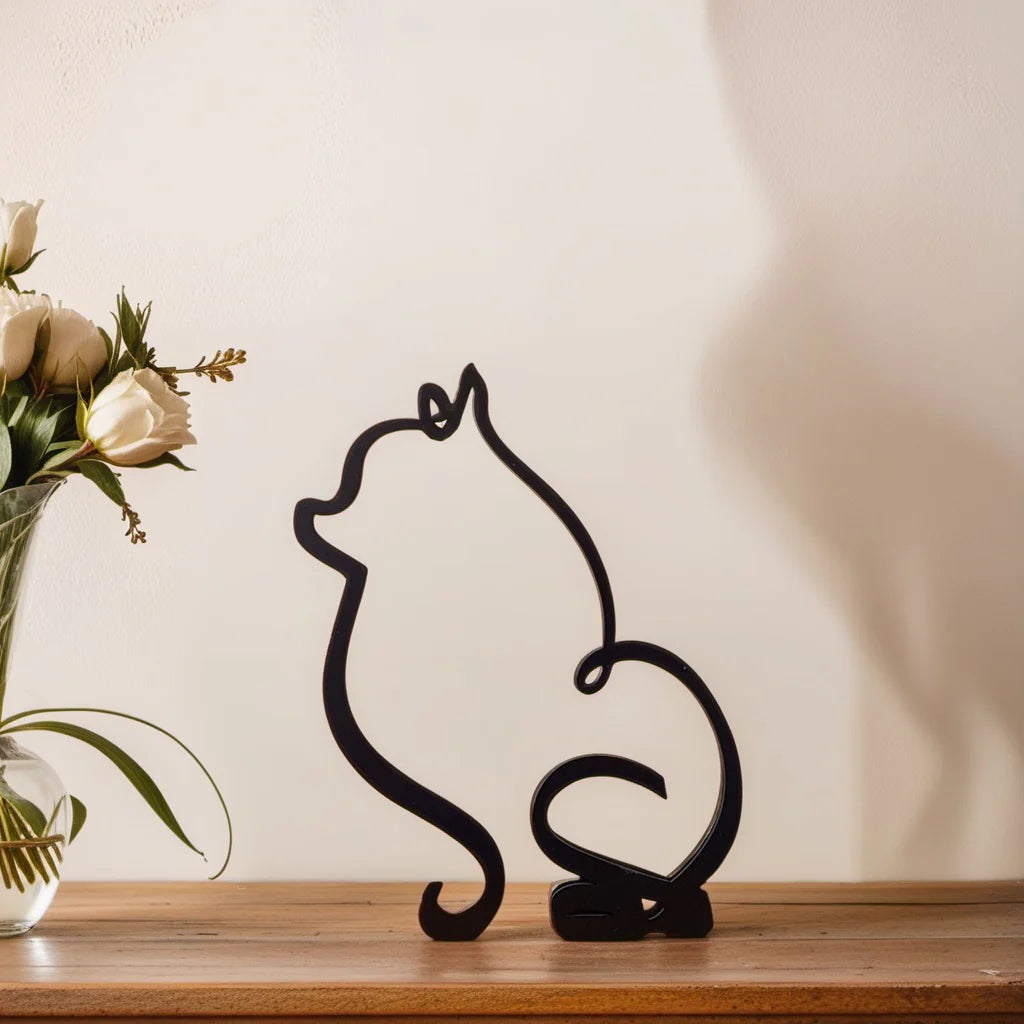 Skund™ - Hunderrace Line Art Skulptur