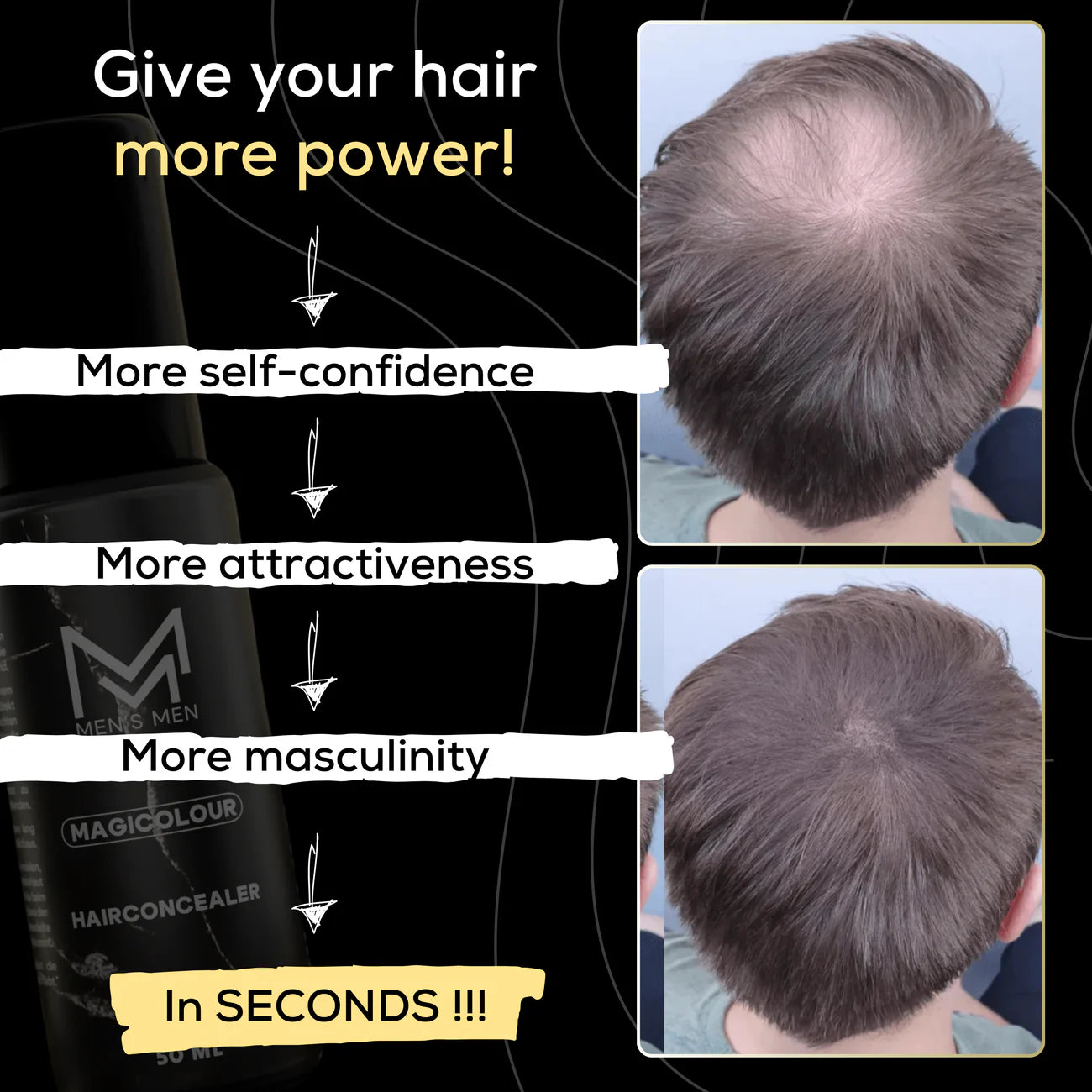 MændMen™ - Magicolour for Selvsikkert & Fyldigt Hår