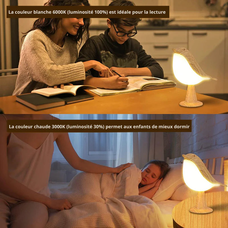 Birdy™ - Lampe de Chevet Diffuseur 3en1 Tactile sans fil