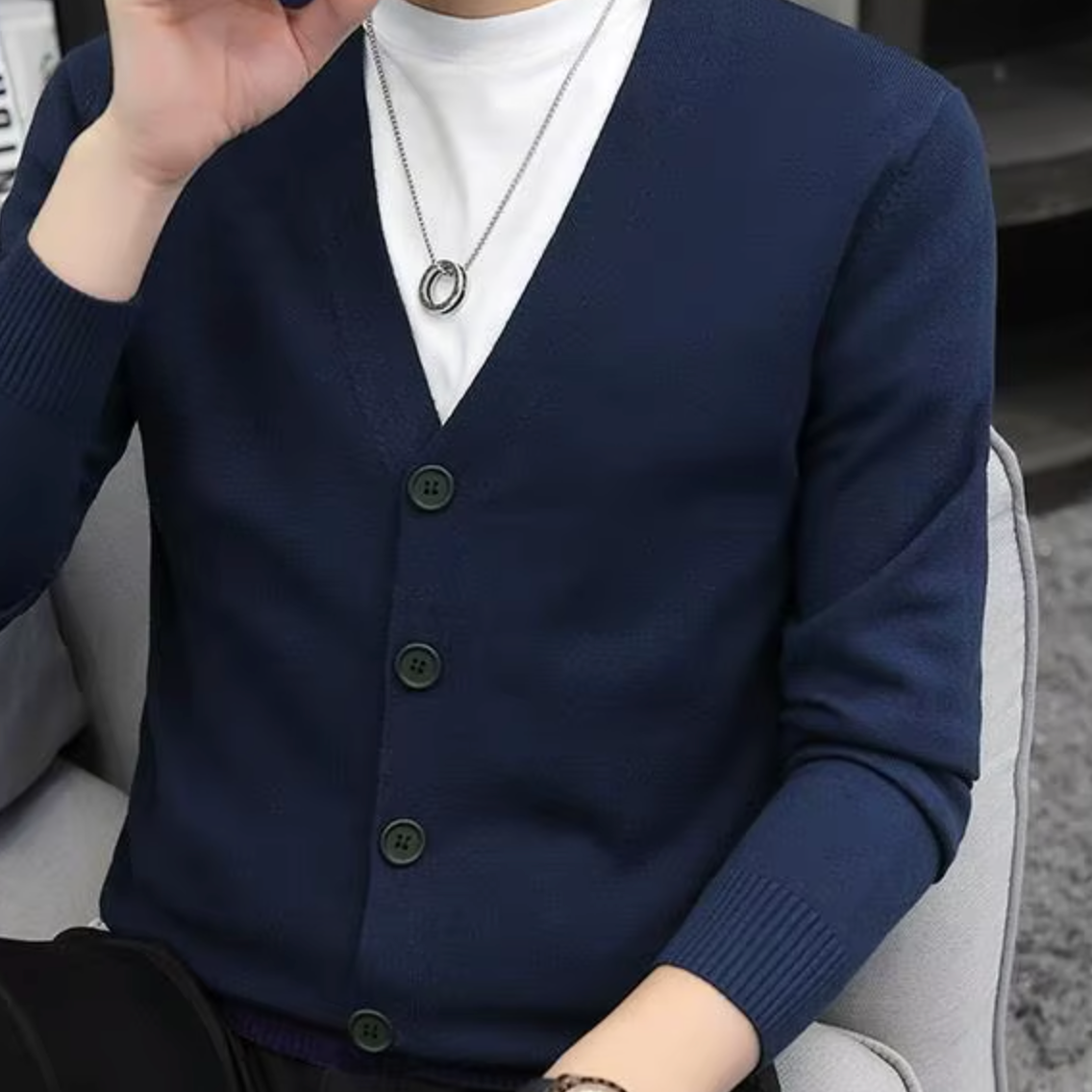 Augustin - Zapínací Pletený Kardigán Najvyššej Kvality