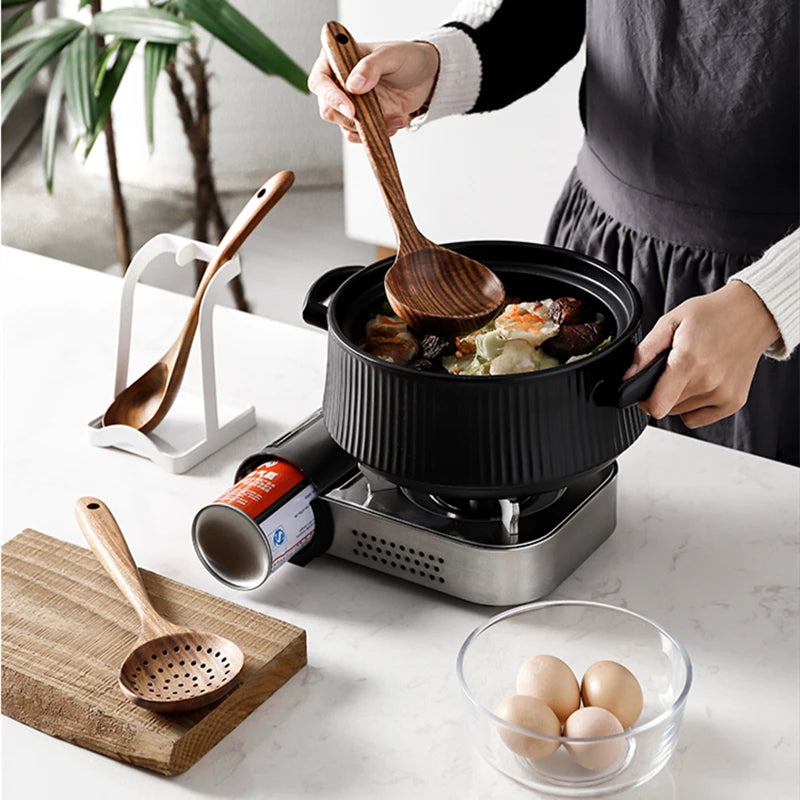 Kit Complet d'Ustensiles Pure Bois Naturel