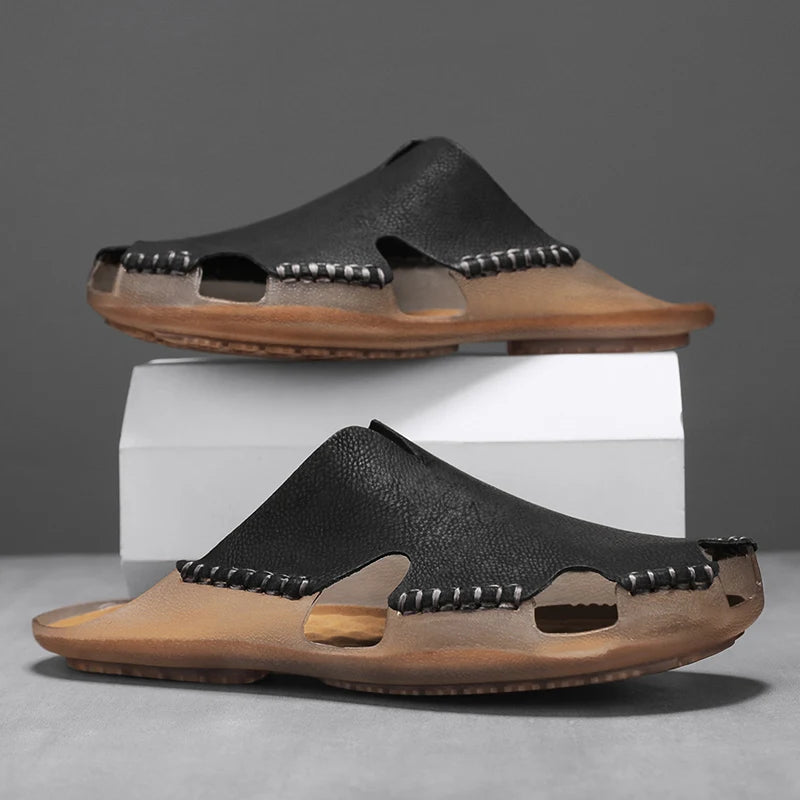 Rutger - Åndbare Håndlavede Sandaler i Ægte Læder