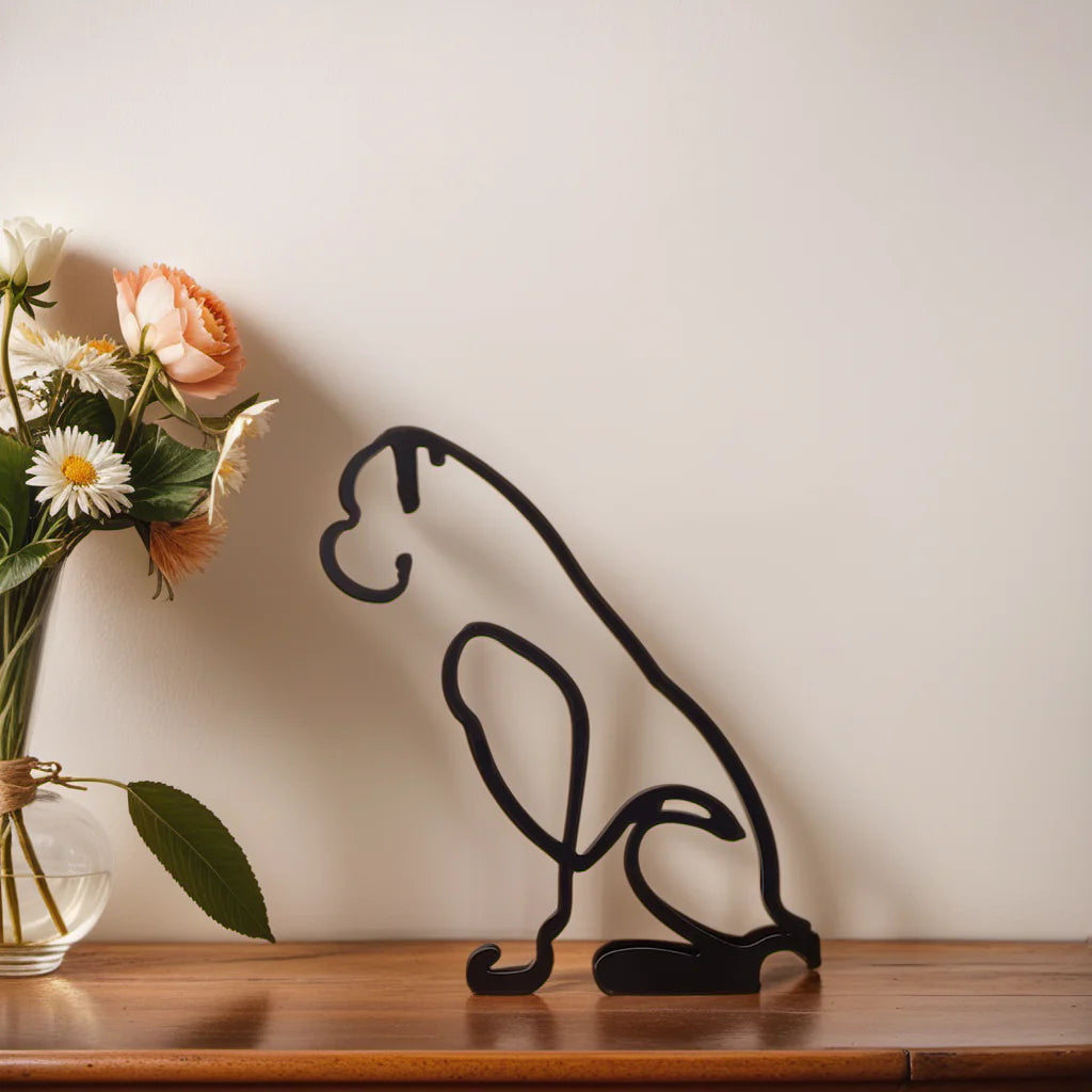 Skund™ - Hunderrace Line Art Skulptur