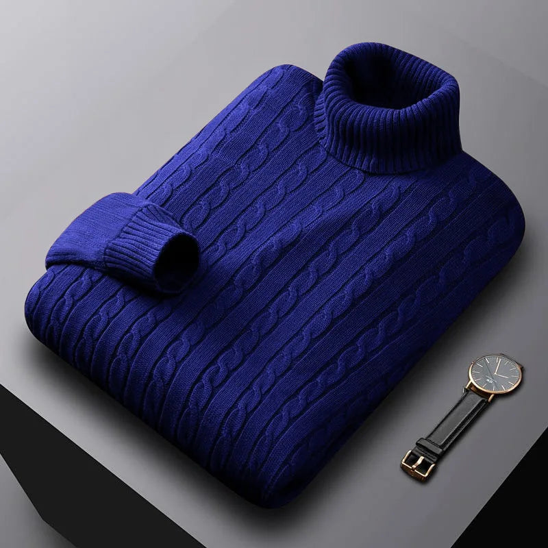 Jochem - Pull Col Roulé Cachemire Luxe Masculin