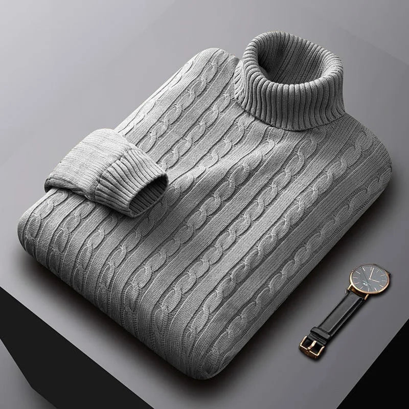 Jochem - Pull Col Roulé Cachemire Luxe Masculin