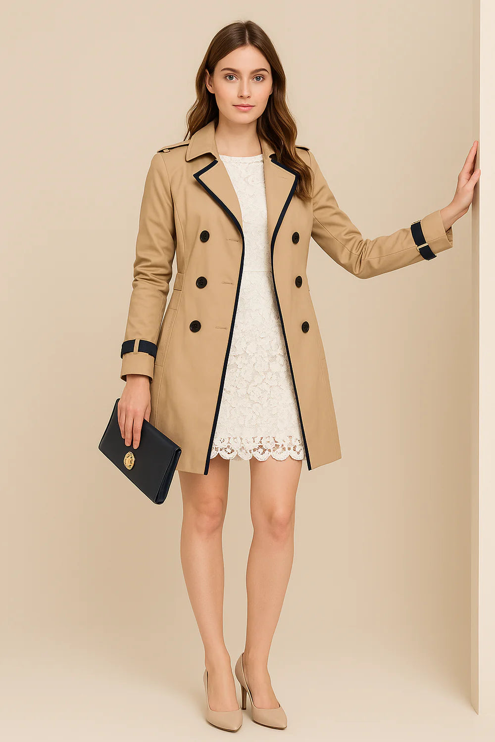 Aitana - Trenchcoat Haute Couture S Detaily
